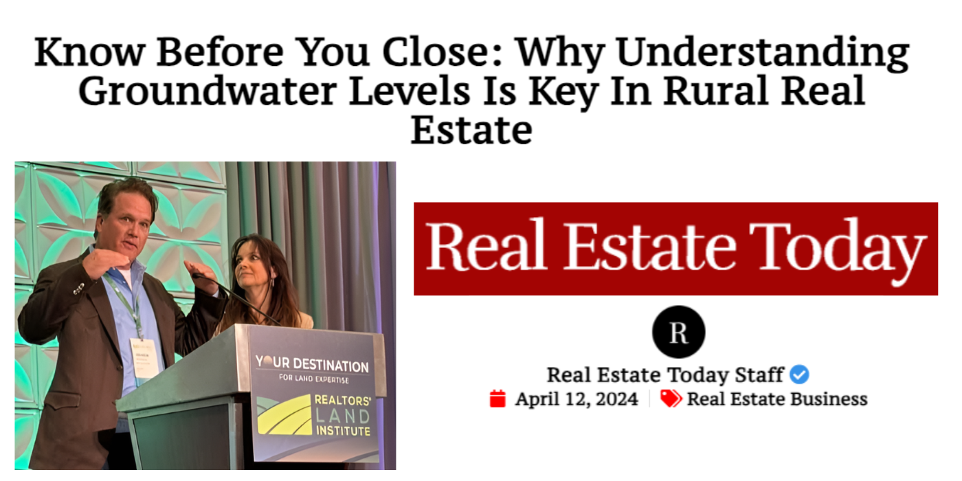Understanding Groundwater Levels Key for Rural Real Estate | Well Water Finders