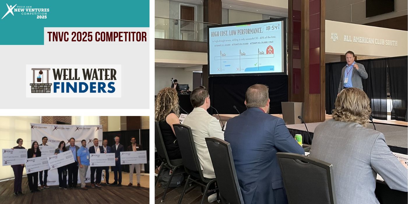 Illustration for blog post: Well Water Finders Places in Top 5 of Texas A&M's New Ventures Competiton