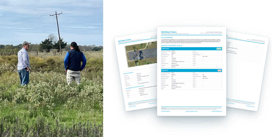 Introducing the Texas Property Water Profile: Groundwater Records for Texas Buyers and Sellers