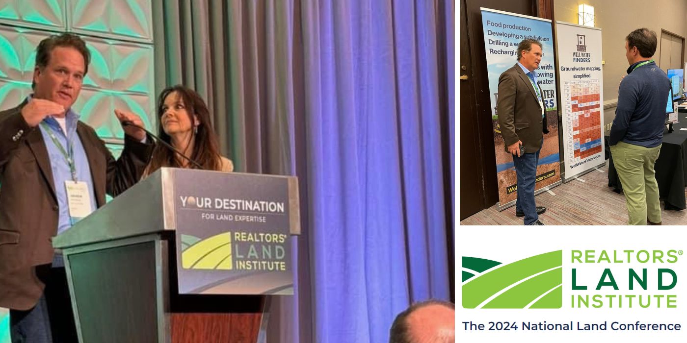 Featured blog visual: Well Water Finders Recognized as a 2024 Land-Tech Accelerator, highlighting Well Water Finders' advancements and milestones in groundwater detection.