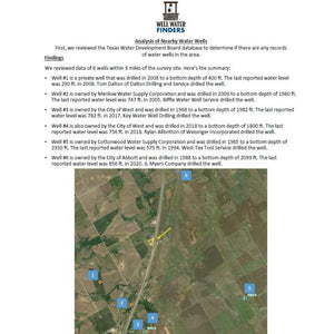 Example Pre-Assessment Report - Well Water Finders